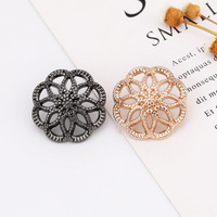 Kancing Logam Berongga Bentuk Payung untuk Mantel/Jas, Bahan Zinc Alloy 30MM, Aksesoris, Kustomisasi, Pabrik OEM