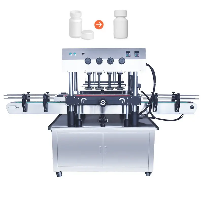 자동 고속 PET 병 너트 캔 캡핑 기계 일일 화학 제품 나사 캡핑 장비