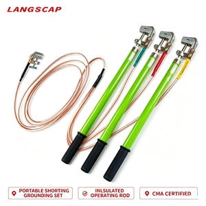 Langshuo – Nouvelle <span class=keywords><strong>Baguette</strong></span> de Mise à la Terre Portable en Cuivre à Court-Circuit, Tige d'Opération Terrestre, Pôle Chauffant Terrestre, OEM Personnalisé 220kV – Vente Directe Usine - Product Image 1