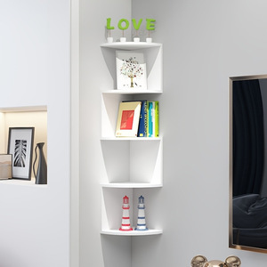 Estante de Pared Autonomy Corner de 5 Niveles, Estante de Almacenamiento Multiusos de MDF para Cocina, Baño y Dormitorio - Product Image 2