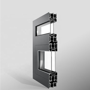 Profilé en Aluminium pour fenêtres et portes, extérieur en verre trempé, Double vitrage en Aluminium, portes fenêtre en verre CE moderne - Product Image 4