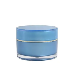 15G 30G 50G frasco cosmético frascos de plástico Cosmetiques Luxe Transparente Creme Pele Creme Jar 50g Com Tampa Do Parafuso