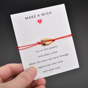 Carino Elegante Shell Branello Del Braccialetto di Fascino di Esprimere un Desiderio Semplice Dei Monili <span class=keywords><strong>per</strong></span> Le Donne Amici Amano I Regali di Carte Shell Braccialetti Registrabili - Product Image 4