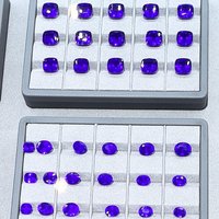 Zafiro Suelto para Joyería, Zafiro Azul Cultivado en Laboratorio, Corte Redondo de 5 mm, Color Azul Real, Según el Tamaño de la Piedra, Excelente