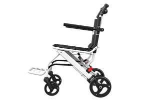 軽量折りたたみ式車椅子ポータブル大人用ハンドブレーキ付き - Product Image 4