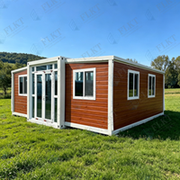 Maison conteneur extensible FLKT, résistante à la rouille et à l'eau, garantie 2 ans, usine source, maison préfabriquée moderne de luxe