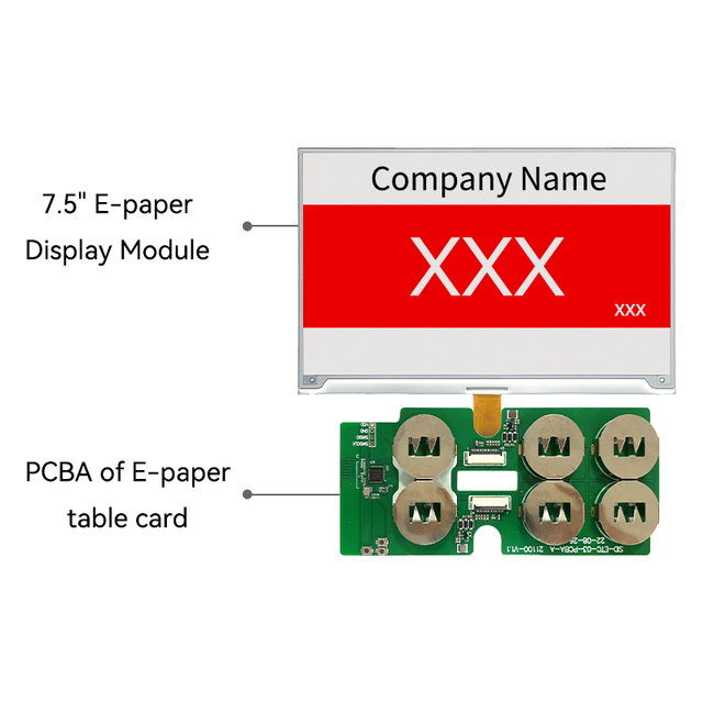PCBA board + electronic ink display for Digital Large E-Ink Nameplate