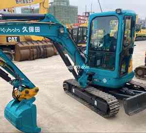 Mini-pelleuse d'occasion Kubota U35S, machine de terrassement, KUBOTA KX135 U35, équipement de construction - Product Image 3