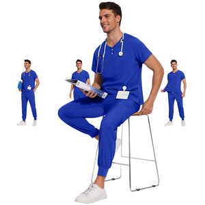 Tenues médicales unisexes respirantes en tissu avec logo personnalisé pour usage hospitalier - Product Image 1