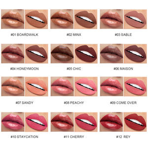 Nouveau Tube de Couleur à Lèvres Minérale Double Embout Hydratant, Gel Mat ou Brillant, Maquillage des Lèvres, Vente en Gros OEM - Product Image 5