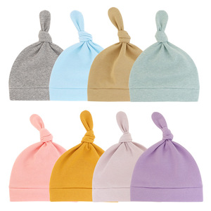 Ensemble de bonnets pour nouveau-né, bonnets doux pour bébés, filles, garçons, 0-6 <span class=keywords><strong>mois</strong></span> - Product Image 2