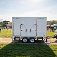 Cabine de toilettes modulaire préfabriquée portable avec évier intégré pour les installations du personnel des parcs industriels et les équipements des travailleurs d'entrepôt
