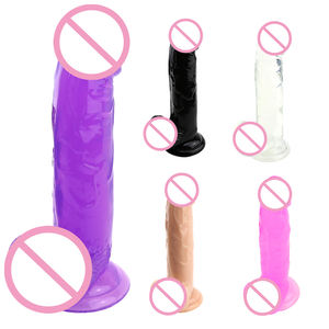 Mainan seks Dildo dewasa silikon realistis Dildo kristal penis jeli besar untuk wanita mainan seks masturbasi untuk wanita - Product Image 5