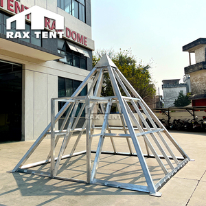 RAXTENT Casa di Vetro a Forma di Piramide 4M <span class=keywords><strong>per</strong></span> <span class=keywords><strong>Glamping</strong></span>, Resort, Rifugio e Osservazione delle Stelle - Product Image 6