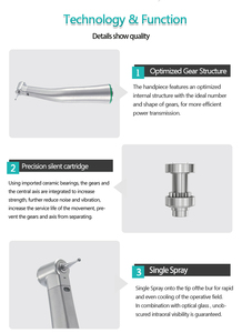Pièce à main endodontique électrique CP-X35L à mouvement réciproque à réduction 10:1 avec verre optique - Product Image 6