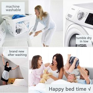 Nhà máy nhà khách sạn Nữ Hoàng Vua 88inch mùa đông ấm áp mềm xuống thay thế Trắng Duvet Comforter Duvet chèn quilt với góc Tab - Product Image 6