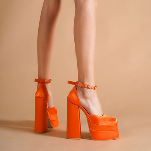 Sandalias de Plataforma con Cuña para Mujer, Zapatos de Tacón Grueso con Correa al Tobillo y Punta Cerrada, Ideales para Fiestas y Uso Casual - Product Image 6