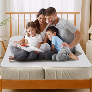 3-trong-1 giường cầu đôi để vua với trang bị tấm và t nêm hình bọt chia Vua khoảng cách phụ cho điều chỉnh giường 78 "<span class=keywords><strong>x</strong></span> 75" - Product Image 6