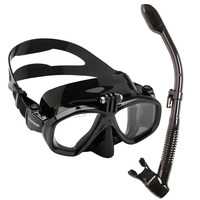 Masque de plongée étanche Cressi ACTION pour la plongée sous-marine et le snorkeling, en silicone pour enfants avec lentille en verre trempé de 4,0 mm, compatible