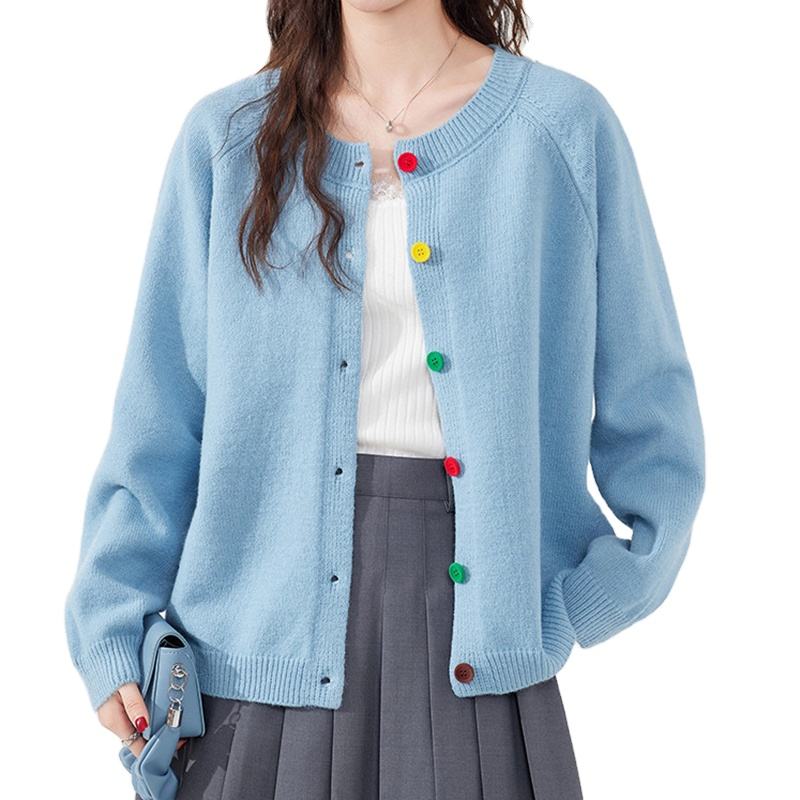 Royal Blue Cardigan Women New Style 2025