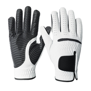 Wholesale Professional Cabretta Genuine Leather Golf <b>Gloves</b> Non-Slip Hook Loop Closure Custom Logo Right Hand for - Product Image 1