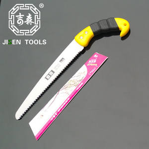 Scie à main Jisen Tools en acier à haute teneur en carbone, à trois dents, pour arbres fruitiers et jeunes plants, manche en plastique, scie de jardin manuelle - Product Image 3