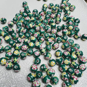 Cuentas de Cerámica Verde Pastel al por Mayor, Forma Irregular, Cuentas para Hacer Joyería, Cuentas Espaciadoras, Collar, Pulsera, Modelo Chino - Product Image 3