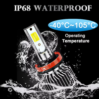Système de phares LED pour voiture 12V, aluminium de qualité aéronautique, éclairage étanche, phares LED, température de couleur 6500K, neuf