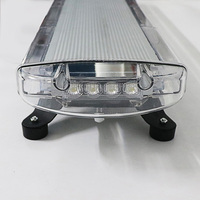 Barra de Luces de Advertencia de Emergencia BIAOCHI de Doble Color (Ámbar/Blanco) de 1.2m para Techo de Vehículo