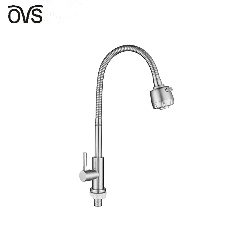 OVS High Quality 1080 Degree Swivel Bathroom Taps Basin 304 Stainless Steel Kitchen Faucets Mixers Taps Flexible Faucet