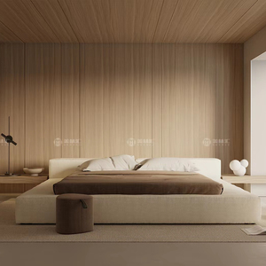 <span class=keywords><strong>Sfondo</strong></span> della camera da letto rilassante sensazione naturale legno marrone gran 3d touch free pannello a parete interno in wpc formaldeide - Product Image 1