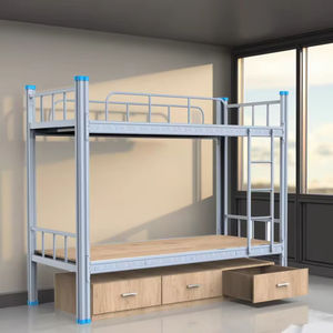 Uitverkoop Metalen Stapelbedden voor Tieners Hoge Kwaliteit Kinderen met Opbergruimte Modern School Slaapzaal - Product Image 6