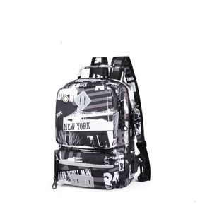 Mochila para Portátil Impermeable con Diseño Nuevo, Correa de Hombro Arqueada, Material de Poliéster, Cierre de Cremallera, para Estudiantes, Uso Escolar - Product Image 1