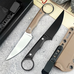 Bán buôn cắm trại ngoài trời sống sót chiến thuật cố định-Lưỡi 8cr13mov thép Tanto điểm sợi nylon xử lý nhỏ dao thẳng kydex - Product Image 3