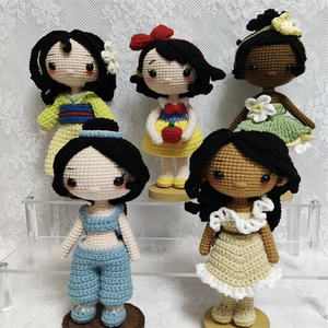 Vendita calda bambola lavorata a mano personalizzata bambola all'uncinetto ragazza bambola principessa all'uncinetto giocattolo principessa all'uncinetto - Product Image 4