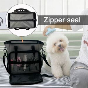 Sac de toilettage pour animaux de compagnie, grande capacité, portable, organisé, avec plusieurs poches pour outils, serviettes et shampoing, pour fournisseurs de produits pour chats et chiens - Product Image 3