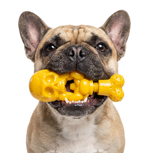 Juguete de nailon para perros con diseño de calavera resistente a mordidas, dispensador de golosinas con forma de hueso para masticadores agresivos, de moda. - Product Image 1