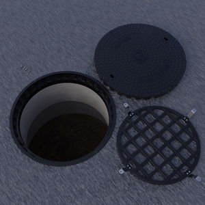 C/O 700mm SMC nắp hố ga D400 lớp nắp cống và khung cho các sản phẩm đường bộ - Product Image 4