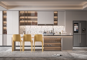 <span class=keywords><strong>Cuisine</strong></span> modulaire classique Lesso Home avec évier, robinet, tabouret coulissant, armoires de <span class=keywords><strong>cuisine</strong></span> intégrées modernes pour appartement - Product Image 2