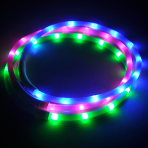 USB recargable de silicona <span class=keywords><strong>LED</strong></span> intermitente <span class=keywords><strong>collar</strong></span> de perro collares para mascotas con características únicas - Product Image 1