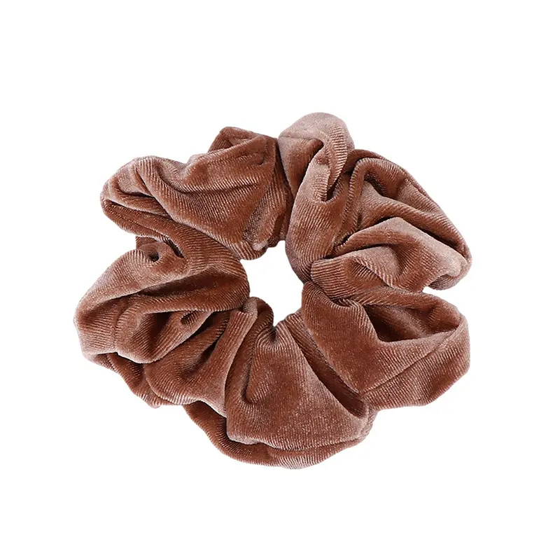 Scrunchies per capelli tascabili fatti a mano personalizzati autunnali e invernali scrunchies in velluto con cerniera di grandi dimensioni