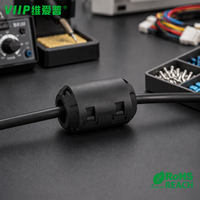 VIIP V18004 Noyau de ferrite à clipser |   Anneau magnétique anti-interférence EMC pour faisceau de câbles