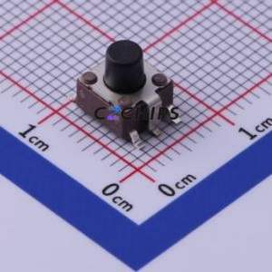 DTSMG-63K-V-T/R Tactile Switch SMD-4P,6x6mm Switch Single Pole Single Throw Round Button Vertical Mount 6mm - Product Image 1