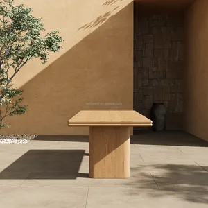 FERLY ODM Design Mobilier de jardin extérieur moderne Table à manger en bois naturel Meubles de salon Ensembles de jardin