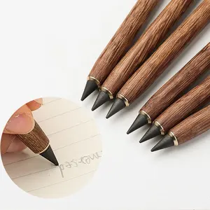 Factory suppliers black no ink unlimited writing endless forever eternal hb wooden pencils