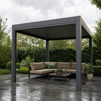 Pergola motorisée à lames orientables Jiake avec toit en aluminium pour jardin, patio, villa, CE SGS OEM, vente en gros, usine