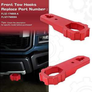 OVOVS nuovo paraurti anteriore traino ganci traino F-150 pesanti compatibili con Ford F150/<span class=keywords><strong>Raptor</strong></span> 2009 + - Product Image 4