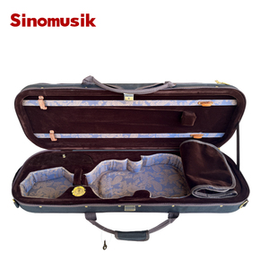Estuche de violín duro de alta calidad de la marca Sinomusik 4/4 con higrómetro con tela Oxford para violín profesional - Product Image 3