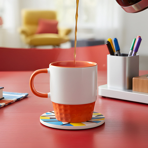 Mug en céramique de 12 oz avec intérieur coloré et poignée colorée, prêt pour la sublimation, impression photo personnalisée - Product Image 3