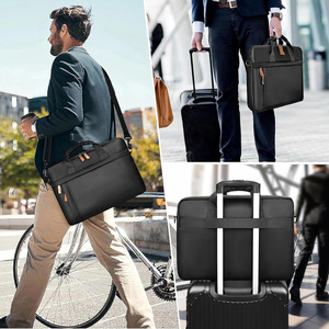 17-17.3 inch mỏng chống nước vải máy tính xách tay trường hợp tay áo tối màu xám của người đàn ông Túi máy tính phù hợp với máy tính xách tay Túi bao gồm - Product Image 2